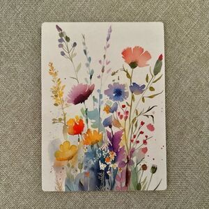 Wildflowers Watercolor Flower Magnet